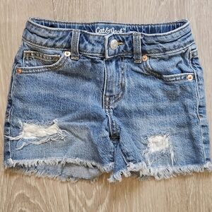 3/$15 Cat & Jack Distressed Lace Patch Denim Shorts